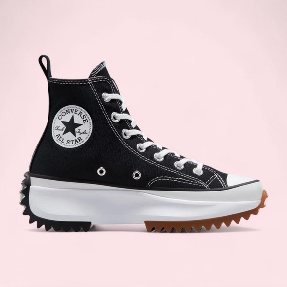 Converse Shoes - Black Converse Run Star Hike Canvas Platform Hightops